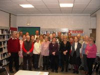 Une assemblée générale à la bibliothèque. Avec émotion, on revoit Georges Schlibs et Jacqueline Vernier.