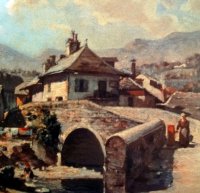 Le Pont-vieux vu par le peintre Morion.